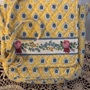 Vera Bradley petite yellow "Elizabeth" Crossbody Bag